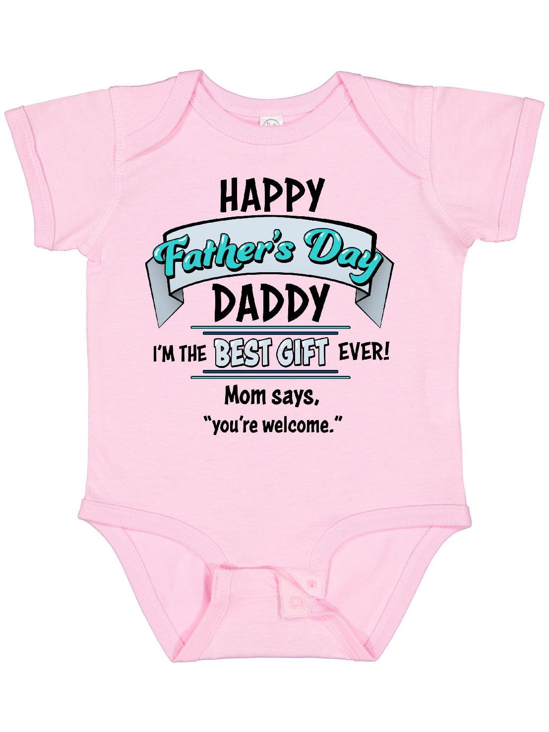 Inktastic Happy Father's Day Best Ever Boys or Girls Baby Bodysuit
