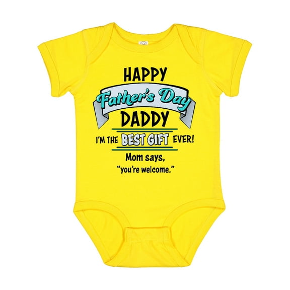 Inktastic Happy Father's Day Best Ever Boys or Girls Baby Bodysuit