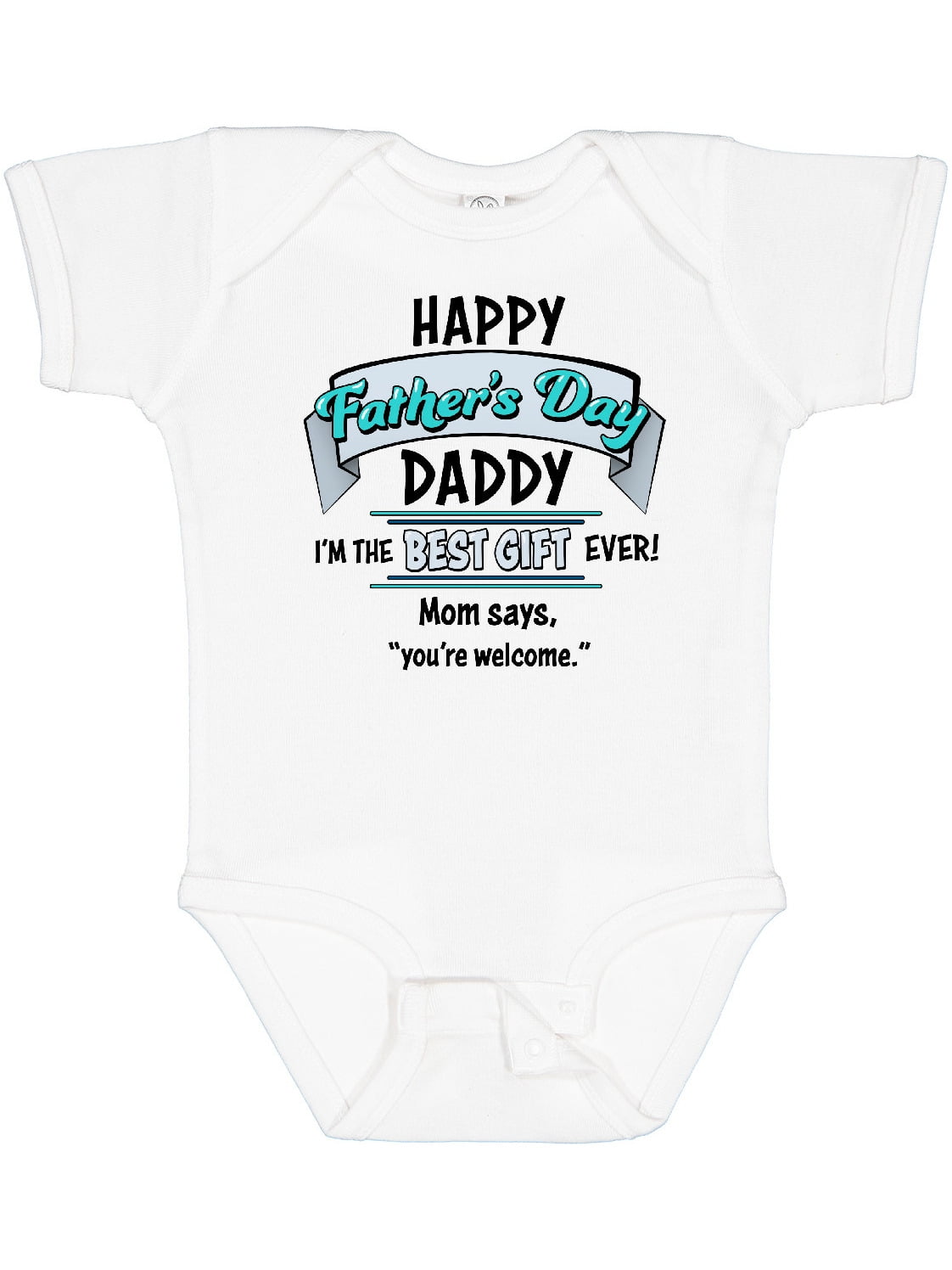 Inktastic Happy Father's Day Best Ever Boys or Girls Baby Bodysuit