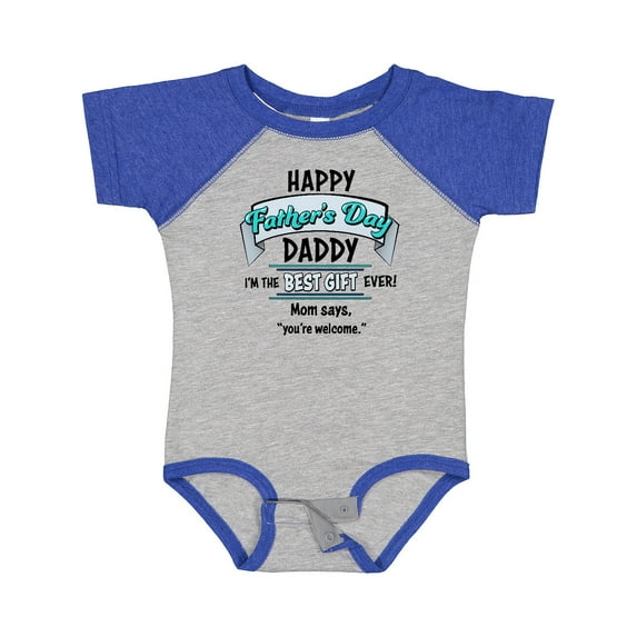 Inktastic Happy Father's Day Best Ever Boys or Girls Baby Bodysuit