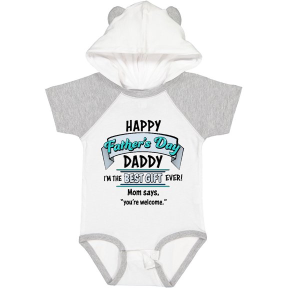 Inktastic Happy Father's Day Best Ever Boys or Girls Baby Bodysuit