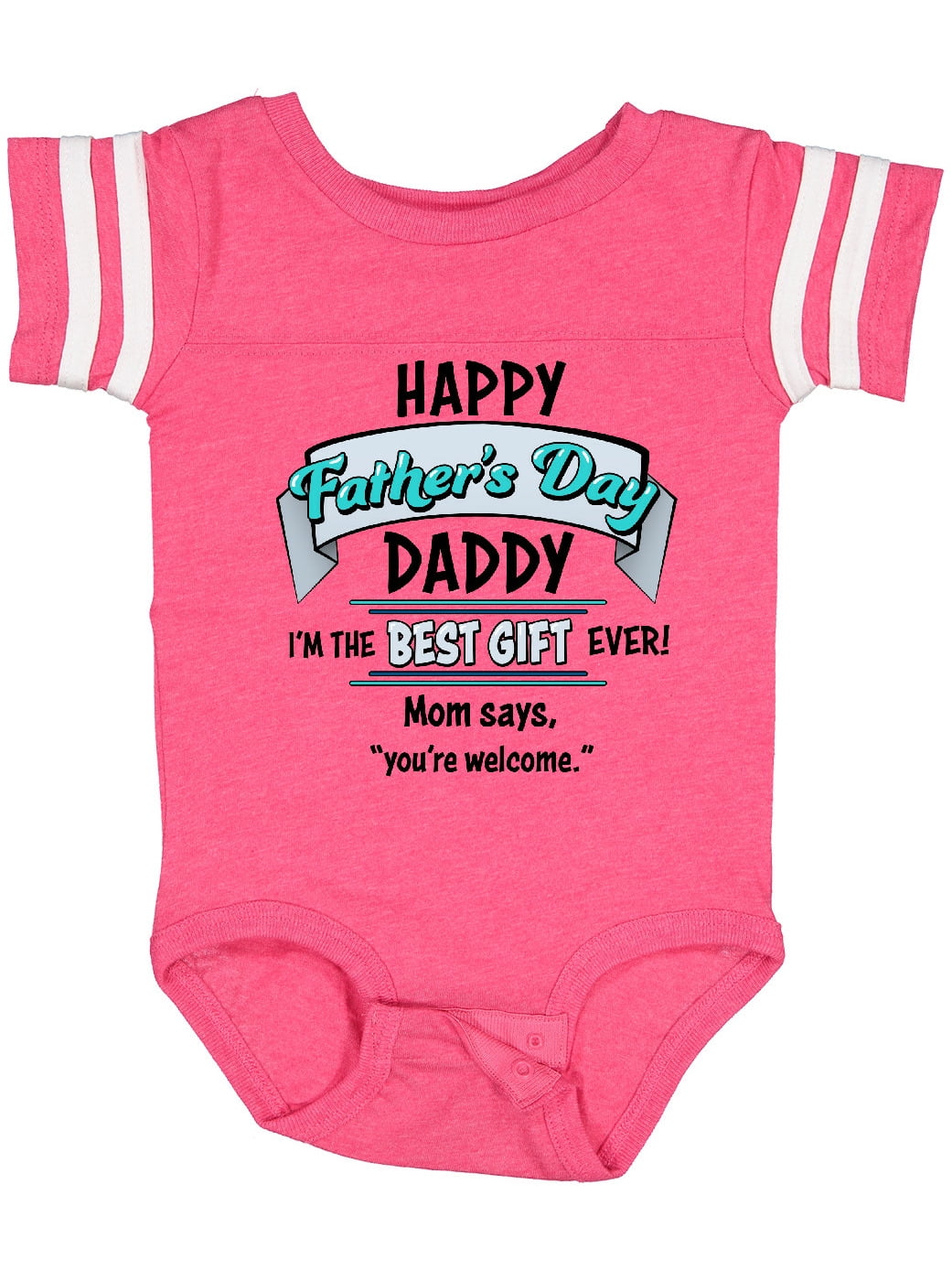 Inktastic Happy Father's Day Best Ever Boys or Girls Baby Bodysuit