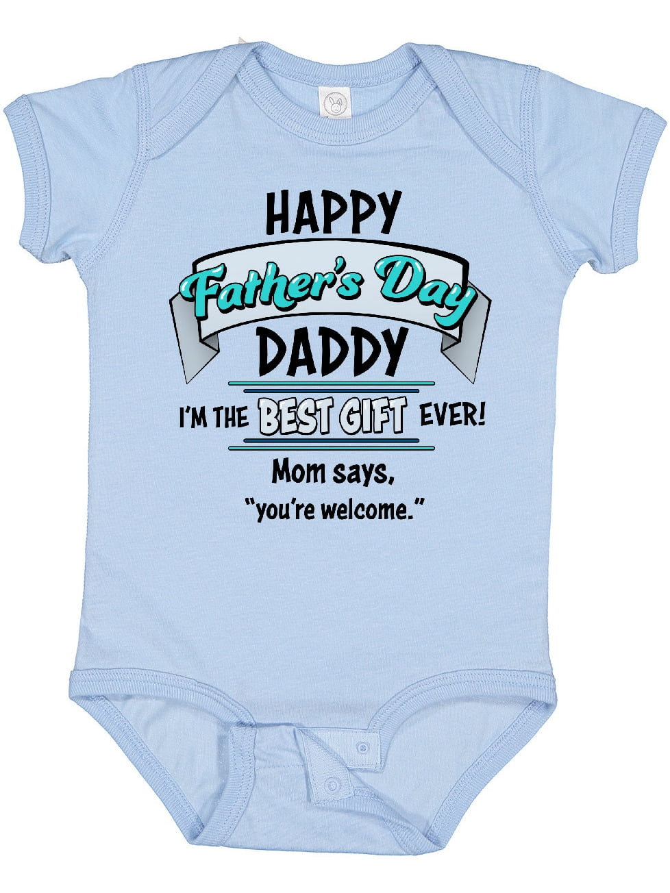 Inktastic Happy Father's Day Best Ever Boys or Girls Baby Bodysuit