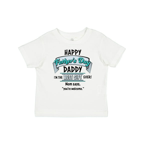 Inktastic Happy Father's Day Best Ever Boys or Girls Baby T-Shirt
