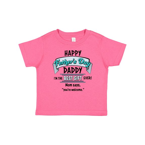 Inktastic Happy Father's Day Best Ever Boys or Girls Baby T-Shirt