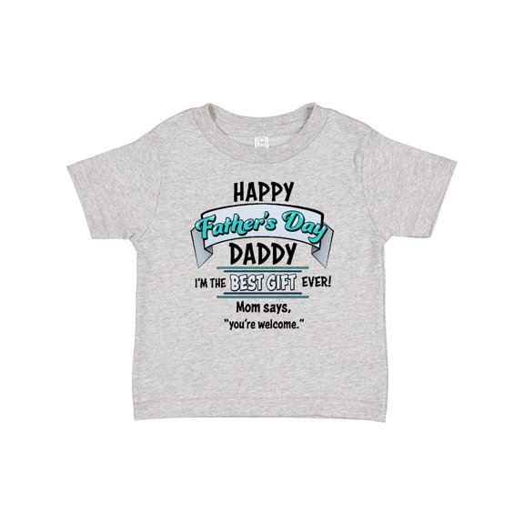 Inktastic Happy Father's Day Best Ever Boys or Girls Baby T-Shirt