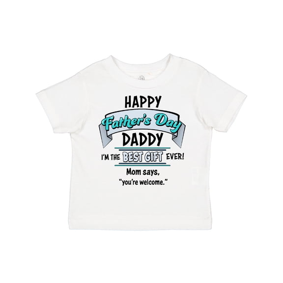 Inktastic Happy Father's Day Best Ever Boys or Girls Toddler T-Shirt