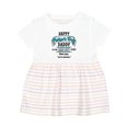 thumbnail image 1 of Inktastic Happy Father's Day Best Ever Girls Baby Dress, 1 of 5