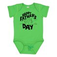 thumbnail image 1 of Inktastic Happy Father's Day Parent-Child Fist Bump Boys or Girls Baby Bodysuit, 1 of 5