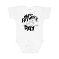 thumbnail image 1 of Inktastic Happy Father's Day Parent-Child Fist Bump Boys or Girls Baby Bodysuit, 1 of 5