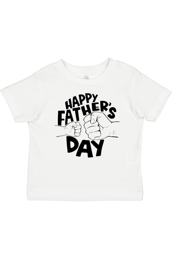 Happy Father's Day Parent-Child Fist Bump Boys or Girls Baby T-Shirt