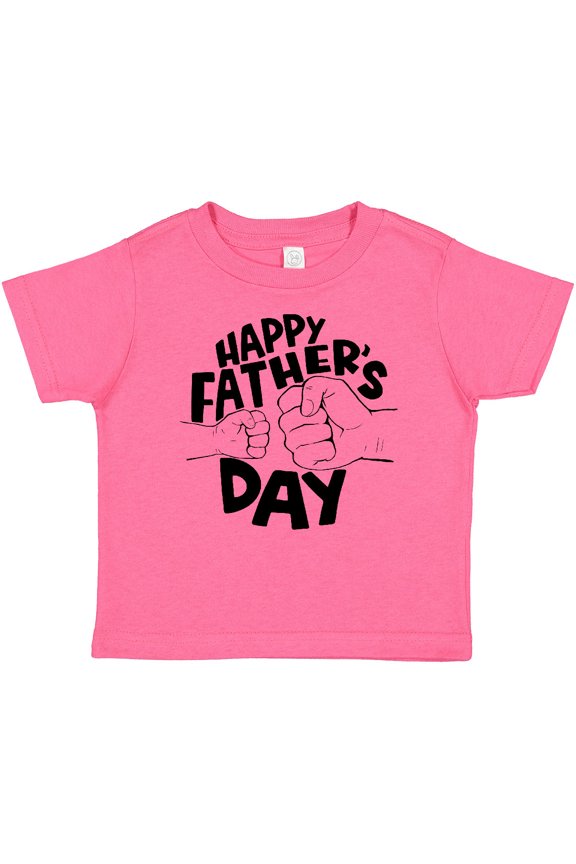 Happy Father's Day Parent-Child Fist Bump Boys or Girls Baby T-Shirt