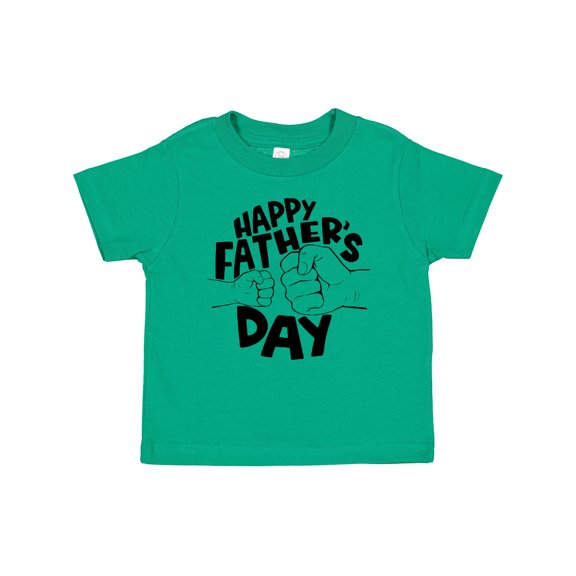 Inktastic Happy Father's Day Parent-Child Fist Bump Boys or Girls Baby T-Shirt