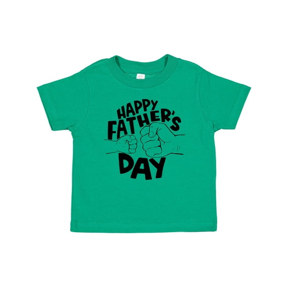Inktastic Happy Father's Day Parent-Child Fist Bump Boys or Girls Baby T-Shirt