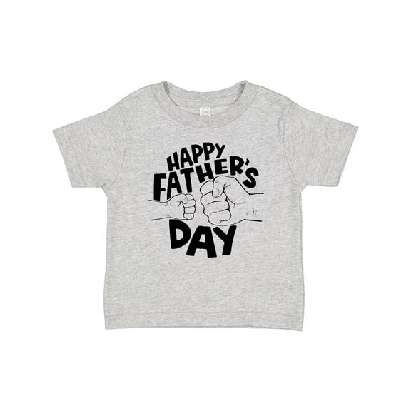 Inktastic Happy Father's Day Parent-Child Fist Bump Boys or Girls Baby T-Shirt