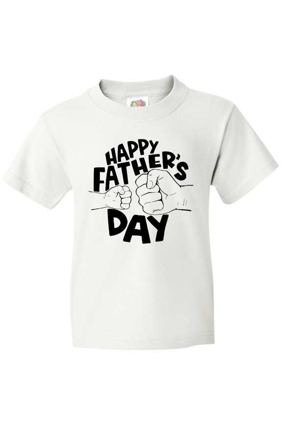 Happy Father's Day Parent-Child Fist Bump Youth T-Shirt