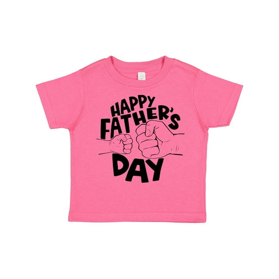Inktastic Happy Father's Day Parent-child Fist Bump Boys or Girls Toddler T-Shirt
