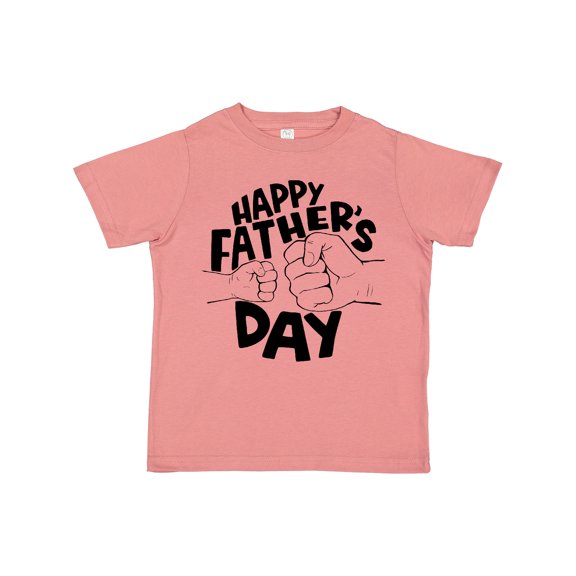 Inktastic Happy Father's Day Parent-child Fist Bump Boys or Girls Toddler T-Shirt