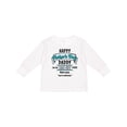 thumbnail image 1 of Inktastic Happy Father's Day- best gift ever Boys or Girls Long Sleeve Toddler T-Shirt, 1 of 5