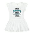 thumbnail image 1 of Inktastic Happy Father's Day- best gift ever Girls Toddler Dress, 1 of 5