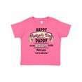 thumbnail image 1 of Inktastic Happy Father's Day- best gift ever in pink Boys or Girls Toddler T-Shirt, 1 of 5