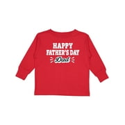 Inktastic Happy Fathers Day Dad Boys or Girls Long Sleeve Toddler T-Shirt