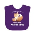 thumbnail image 1 of Inktastic Happy First Mother's Day Boys or Girls Baby Bib, 1 of 4