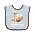 thumbnail image 1 of Inktastic Happy First Mother's Day Boys or Girls Baby Bib, 1 of 4