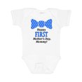 thumbnail image 1 of Inktastic Happy First Mother's Day, Mommy Bow Tie Boys or Girls Baby Bodysuit, 1 of 5