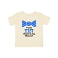 thumbnail image 1 of Inktastic Happy First Mother's Day, Mommy Bow Tie Boys or Girls Baby T-Shirt, 1 of 5