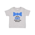 thumbnail image 1 of Inktastic Happy First Mother's Day, Mommy Bow Tie Boys or Girls Baby T-Shirt, 1 of 5