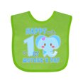 thumbnail image 1 of Inktastic Happy First Mothers Day with Elephant Boys or Girls Baby Bib, 1 of 4