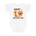 thumbnail image 1 of Inktastic Happy First Mothers Day with Tiger Boys or Girls Baby Bodysuit, 1 of 5