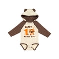 thumbnail image 1 of Inktastic Happy First Mothers Day with Tiger Boys or Girls Long Sleeve Baby Bodysuit, 1 of 5
