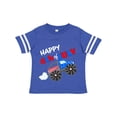 thumbnail image 1 of Inktastic Happy Fourth of July Monster Truck Boys or Girls Toddler T-Shirt, 1 of 5