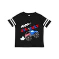 thumbnail image 1 of Inktastic Happy Fourth of July Monster Truck Boys or Girls Toddler T-Shirt, 1 of 5