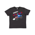 thumbnail image 1 of Inktastic Happy Fourth of July Monster Truck Youth T-Shirt, 1 of 5