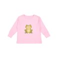 thumbnail image 1 of Inktastic Happy Green Frog Boys or Girls Long Sleeve Toddler T-Shirt, 1 of 5
