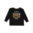 thumbnail image 1 of Inktastic Happy Groundhog Day- Cute Boys or Girls Long Sleeve Toddler T-Shirt, 1 of 5