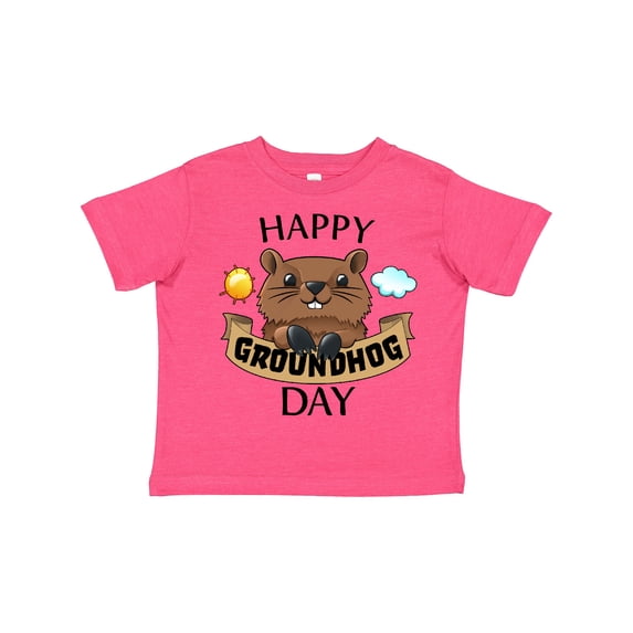 Inktastic Happy Groundhog Day Cute Boys or Girls Toddler T-Shirt