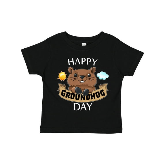 Inktastic Happy Groundhog Day Cute Boys or Girls Toddler T-Shirt