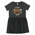 thumbnail image 1 of Inktastic Happy Groundhog Day Cute Girls Toddler Dress, 1 of 5