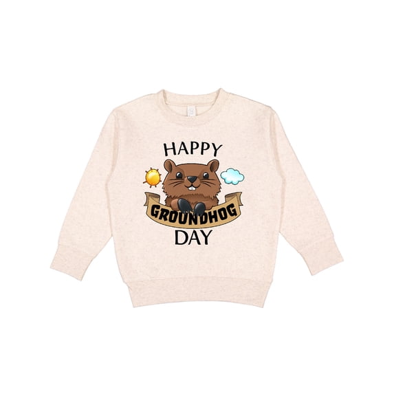 Inktastic Happy Groundhog Day Cute Toddler Sweatshirt