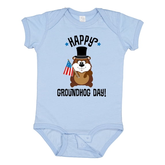 Inktastic Happy Groundhog Day February Boys or Girls Baby Bodysuit