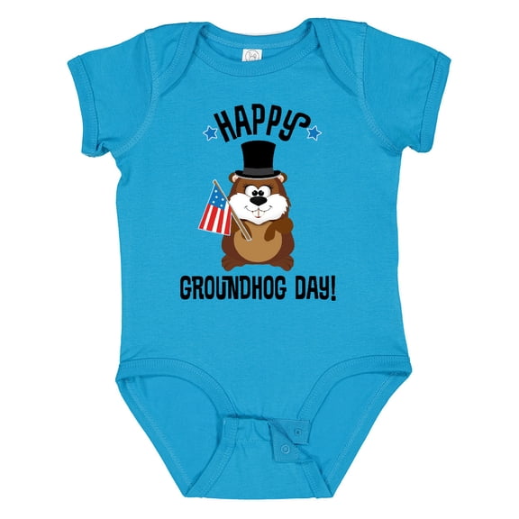 Inktastic Happy Groundhog Day February Boys or Girls Baby Bodysuit