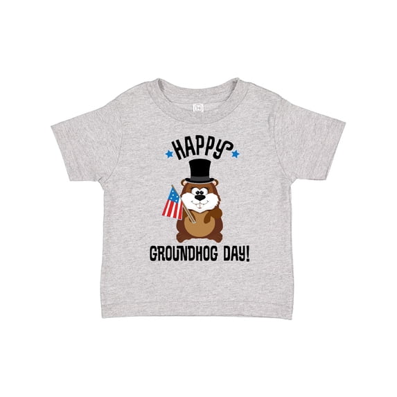 Inktastic Happy Groundhog Day February Boys or Girls Toddler T-Shirt