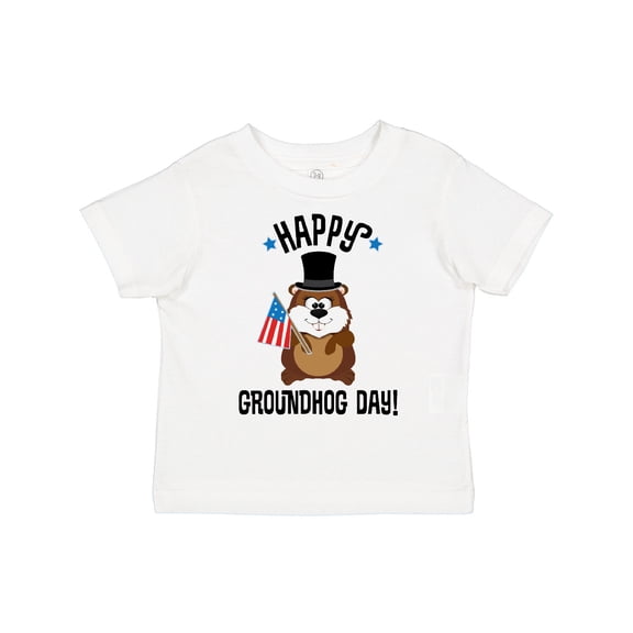 Inktastic Happy Groundhog Day February Boys or Girls Toddler T-Shirt