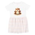 thumbnail image 1 of Inktastic Happy Groundhog Girls Toddler Dress, 1 of 5