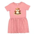thumbnail image 1 of Inktastic Happy Groundhog Girls Toddler Dress, 1 of 5