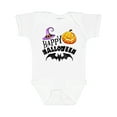 thumbnail image 1 of Inktastic Happy Halloween Bat, Witch Hat, Jack O Lantern Boys or Girls Baby Bodysuit, 1 of 5